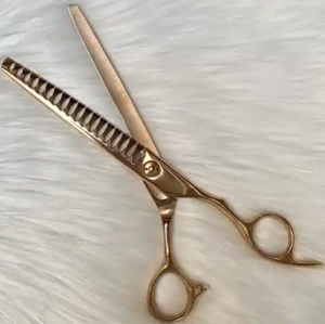 Juego de tijeras profesionales de acero inoxidable para perros, Tijera para el pelo de mascotas, Kit de recortador de adelgazamiento recto - Product Image 4