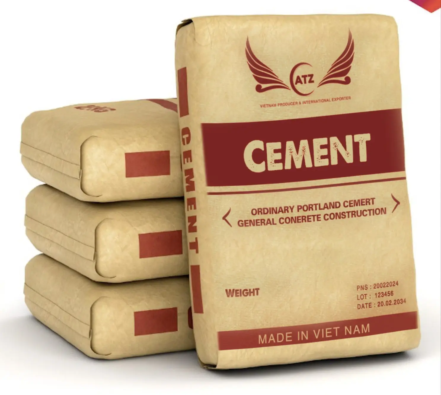 PORTLAND CIMENT "ciment portland ordinaire" prix élevé et bon marché des matériaux de construction fabricant vietnamien