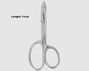 Herramienta de pedicura para uñas de mano recta para diestros Beauty, tijeras de manicura con hoja de acero inoxidable, punta afilada para uñas gruesas - Product Image 2