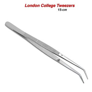 Juego de 3 herramientas dentales reutilizables, pinzas médicas de disección para pulgar, pinzas para tejidos, pinzas manuales de acero para vendaje de algodón - Product Image 3