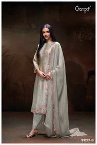 Premium Bemberg Silk Printed Salwar Kameez Collection Catálogo completo para ropa de fiesta Tarifa al por mayor Ropa india y pakistaní - Product Image 2