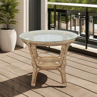Table basse moderne en rotin tressé CORDELLA TWISTED, faite à la main, best-seller, style asiatique, élégante et confortable, pour salon, meubles de maison