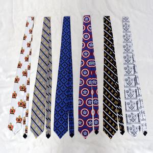 DeMolay International Cravate en soie sublimée de haute qualité Maçonnique Regalia sur mesure Sublimation Satin Maçons Cravates - Product Image 4