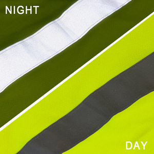 เสื้อโปโลแขนสั้นมองเห็นได้ชัดเจนเสื้อโปโลแบบมีแถบสะท้อนแสงชุดทำงานก่อสร้าง - Product Image 5