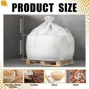 Bolsa de polipropileno tejido de fondo plano de alta resistencia con doble correa de sujeción para cemento industrial y construcción - Product Image 6