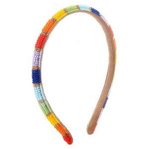 Bandeau brodé à la main pour filles, pour les fêtes, bandeau à cheveux perlé, magnifiques motifs - Product Image 5