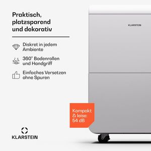 Déshumidificateur Commercial 70L par Jour avec Contrôle WiFi via Application, Compresseur Portable et Vidange Continue, Blanc - Product Image 2