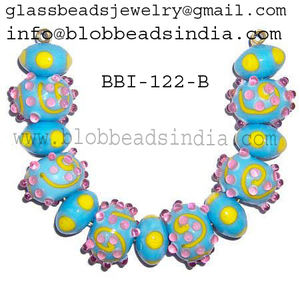 Bracelets de perles de verre artisanales Perles de verre en vrac pour la conception de bracelets uniques Bracelets de perles de verre au chalumeau faits à la main - Product Image 4