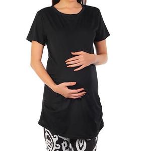 T-shirts de maternité unis pour femmes, vêtements d'allaitement, t-shirt d'allaitement respirant pour mères, vente en gros, best-seller - Product Image 1