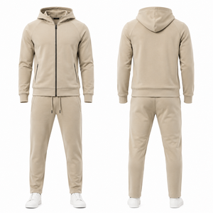 Conjunto Deportivo Personalizado para Hombre con Sudadera con Cremallera Completa, Pantalones Deportivos de Poliéster Premium, Ropa Deportiva para Gimnasio y Running, OEM, ODM, Marca Privada - Product Image 2