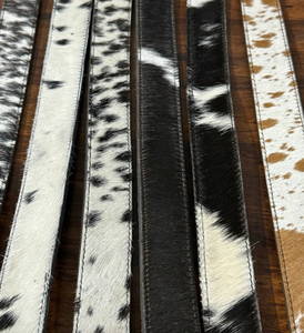 Unisex Tricolor Cowhide Hair-on Leather <b>Belt</b> for Men's/Women's Pants Custom Length Wholesale in Pakistan - Product Image 6