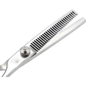 Ciseaux amincissants 5.5 "finition miroir professionnel 32 dents cheveux ciseaux Sloan ciseaux amincissants avec vis réglable - Product Image 4