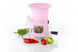 Cortador de Chile de plástico Manual, pequeño utensilio de cocina, picador de alimentos, cebolla, ajo, hierbas y especias, rebanador de verduras - Product Image 3