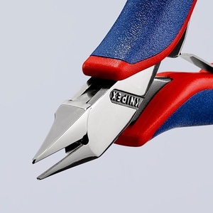 KNIPEX 115 mm Electronic Side Cutters with 4 Beveled <b>Small</b> Shape Multi-Component <b>Mirror</b>-Polished Handles Versatile Utility Knife - Product Image 4