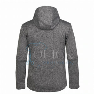 Venta al por mayor logotipo personalizado ecológico logotipo frontal impermeable de poliéster para hombres chaqueta Softshell transpirable uso al aire libre primavera - Product Image 3