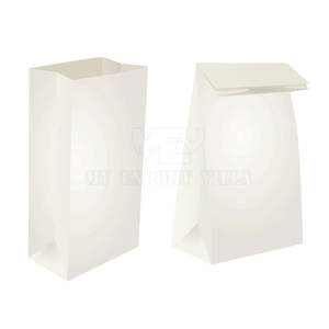 Sac de papier inférieur carré de poulet de hot-dog de kebab recyclable écologique de BBQ pour la nourriture chaude - Product Image 1