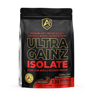 Sachets de protéines de lactosérum Rinpac personnalisés imprimés numériquement de 5 lb avec scellage sur 8 côtés, adaptés à l'emballage en vrac de poudres pour le fitness - Product Image 2