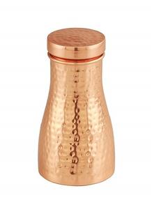 Fournisseur de bouteille simple fantaisie en cuivre martelé maison école bureau utilisation eau potable bouteille en cuivre fait main bouteille robuste - Product Image 4