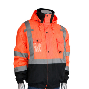 Veste de sécurité réfléchissante de construction extérieure bon marché vêtements de travail d'hiver haute visibilité pour la sécurité personnelle - Product Image 3