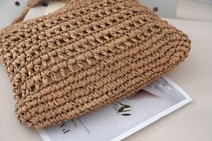 2026 New Summer Paper Woven <b>Bag</b> for Women, Hollowed-out <b>Large</b>-capacity Shoulder Tote <b>Bag</b> for <b>Beach</b> Vacation - Product Image 5