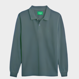 Parrotias Hommes Motifs Imprimés Solides Manches Longues pour Polo Couleur Foncé avec Bouton Décoration Respirant Tricoté Tailles XL - Product Image 5