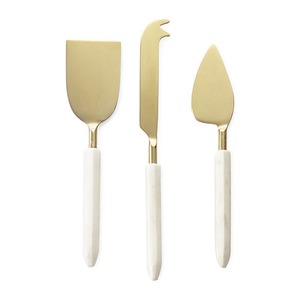 Stainless Steel Hammered Design Handmade Salad <b>Serving</b> Set <b>Gold</b> Plated Food Safe - Product Image 4