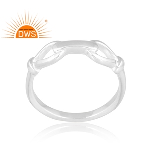 Última tendencia 925 anillo de banda de plata esterlina fina joyería personalizada para mujer regalo para su colección delicada - Product Image 2