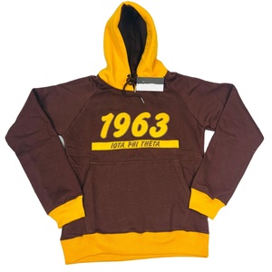 Sweat-shirts à capuche personnalisés de haute qualité avec lettres grecques IOTA PHI THETA, sweat-shirts de sororité et de fraternité en molleton de coton - Product Image 1