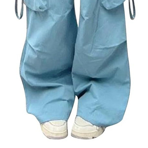 Pantalones Cargo holgados elásticos de alta calidad en estampados personalizados Patrón sólido Ropa de calle Estilo casual Disponible Todos los tamaños Colores - Product Image 5