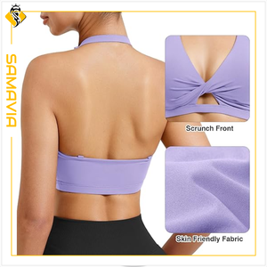 Sujetador deportivo SAMAVIA de alto impacto, transpirable y de calidad de apoyo, Sujetador deportivo ligero con correa ajustada para adultos - Product Image 4