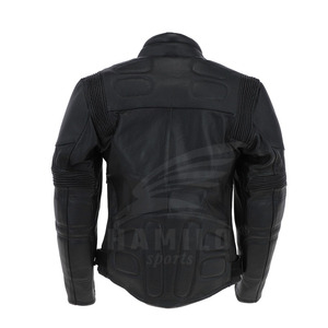 2024 Unisex Customised Logo Biker Jacket New Genuine Lamb Skin <b>Synthetic</b> <b>Leather</b> Plus Size Sportswear Unmatched Style Breathable - Product Image 4
