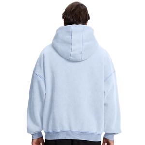Sudadera con Capucha y Cremallera de Manga Larga para Hombre, Nueva Colección de Invierno, Personalizada, de Alta Calidad, 100% Algodón, Transpirable, Lisa, Teñida, a la Moda - Product Image 2