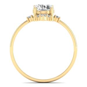 REYES Customizable 925 Sterling Silver Oval Cut 0.96Ct <b>Moissanite</b> Wedding Bridal Gift Ring Classic GRA Certified Fine <b>Jewelry</b> - Product Image 4