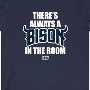 Howard University BISON T-shirt avec logo avant «There's Always BISON Room» Tissu tricoté imprimé HBCU Pride Apparel respirant - Product Image 2
