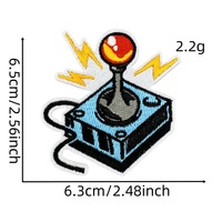 Patch en chenille thermocollant pour jeux vidéo, patchs en sequins brodés, impression par transfert thermique, patchs en sequins en feutre