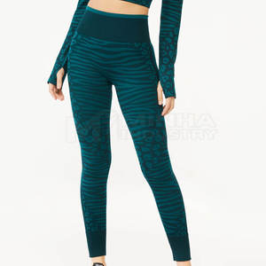 เลกกิ้งออกกำลังกายยืดได้สำหรับผู้หญิงเลกกิ้งออกกำลังกายแบบปรับแต่งได้ - Product Image 2