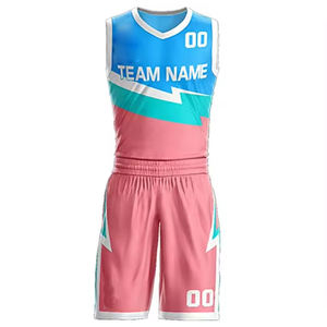Ensemble de maillots de basket-ball pour hommes, respirant, de haute qualité, personnalisable avec logo, impression par sublimation, design OEM, couleur personnalisée - Product Image 2