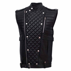Excellent Quality Casual <b>Leather</b> <b>Waistcoats</b> & Vests From VILLAGE IMPEX Pakistani Breathable Design for Winter - Product Image 1
