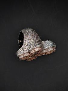 Iced Baguette Cross Ring Hip Hop Statement Silver <b>Jewelry</b> Passes Diamond Test-Watch/Ring Gift - Product Image 5