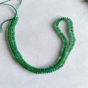 Cuentas redondas de Esmeralda natural Origen de Zambia Calidad AAA y brillo AAA con excelente color verde Cuentas de piedra hermosas y únicas - Product Image 6