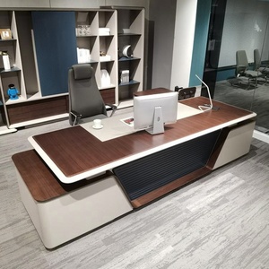 Modern Executive Office <b>Desk</b> <b>Set</b> Modular Wooden Workstation for Home and Commercial Use - Product Image 1