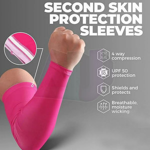 Manchons de bras de sport d'extérieur respirants, grande taille, unisexe, couleurs et tailles personnalisables, légers, extensibles, protection solaire pour la pêche - Product Image 4