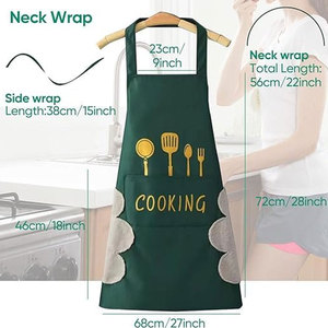 Delantales de trabajo de algodón hechos a medida de alta calidad, Material duradero para uniformes de restaurante y bar, precio - Product Image 3