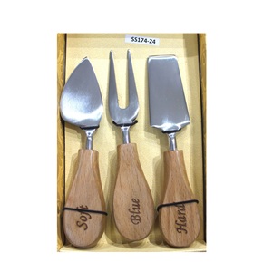 Juego de cuchillos para queso de calidad superior, mango de Latón chapado en oro para decoración de mesa de fiesta - Product Image 5