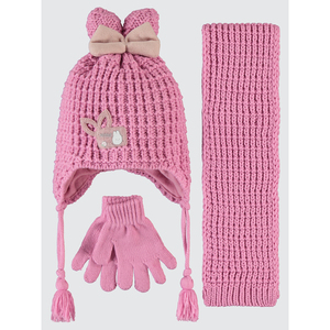 Conjunto De Accesorios Preescolar Para Niñas Bufanda Gorro Y Guantes - Product Image 1