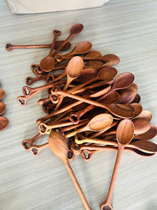 Solid heavy wooden spoon Vietnam factory for global gift <b>distributors</b> and online kitchenware retailers unique handmade items - Product Image 5