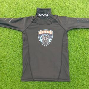 Unisex Premium Ice Hockey Inner <b>Shirt</b> 100% Polyester Cut Resistant Neck Guard Compression Layer Breathable Mesh Athletic Safety - Product Image 1