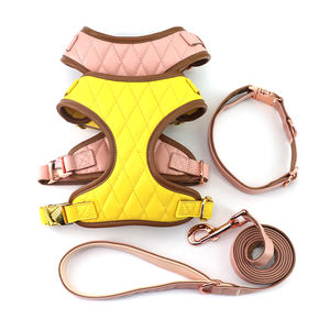 2024 collier et laisse de <span class=keywords><strong>chien</strong></span> en cuir personnalisé pour <span class=keywords><strong>chien</strong></span> ensemble <span class=keywords><strong>Ruffwear</strong></span> luxe marque privée réglable étape en cuir <span class=keywords><strong>harnais</strong></span> pour <span class=keywords><strong>chien</strong></span> - Product Image 2