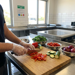 ถุงมือทำสวนกันน้ำ Kangle รุ่นใหม่ OEM/ODM สีและลายปรับแต่งได้ สำหรับใช้ในครัวเรือน ผลิตจากโพลีเอทิลีนความหนาแน่นสูง (HDPE) - Product Image 2