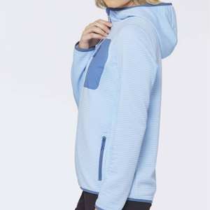 Chaqueta con capucha y cremallera completa suave y acogedora para mujer para ropa de invierno, sudaderas con capucha de manga larga de estilo informal para mujer al por mayor - Product Image 5